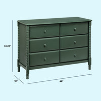 DaVinci Jenny Lind Spindle 6-Drawer Dresser
