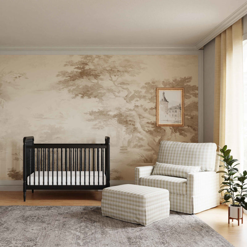 Namesake Crawford Pillowback Chair and a Half Comfort Swivel Glider