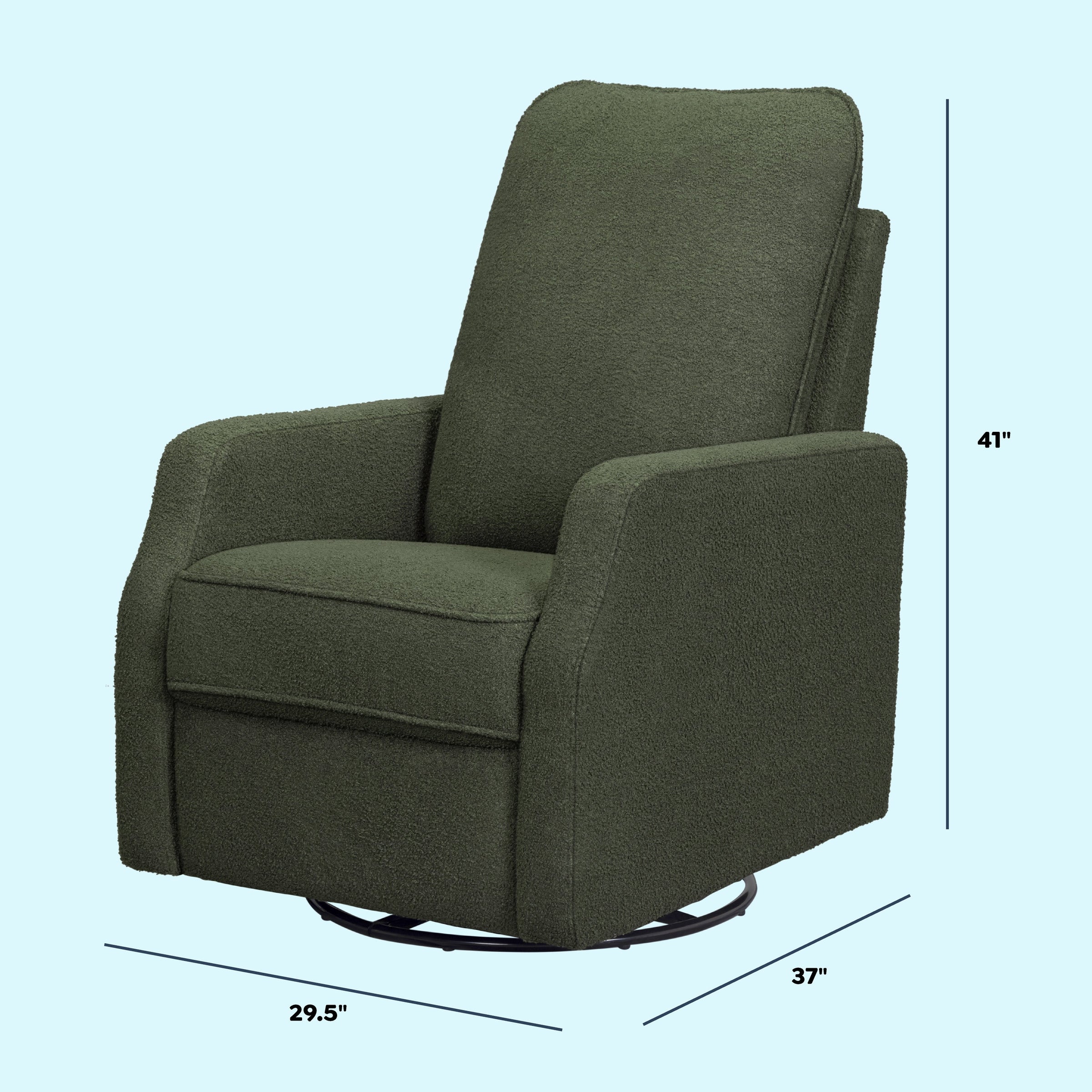 DaVinci Lucas Pillowback Swivel Recliner