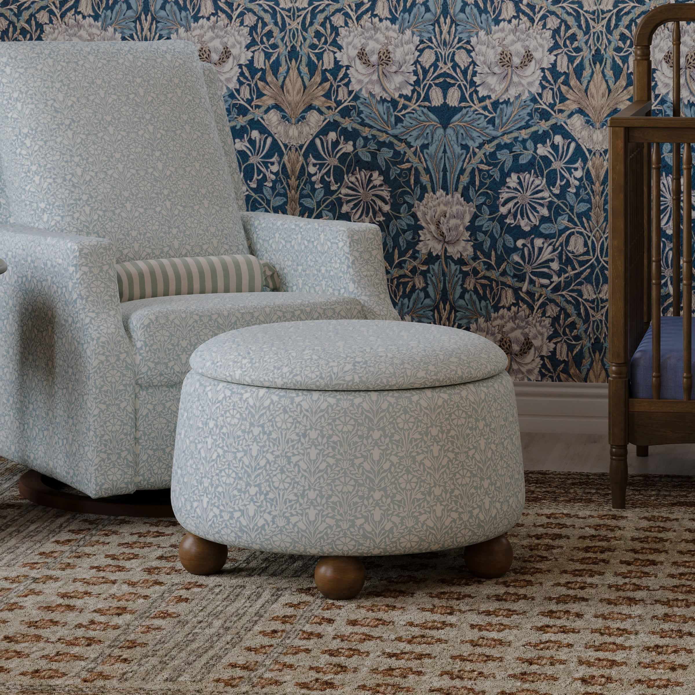 Morris & Co. x Namesake Tuffet Storage Ottoman