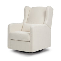 DaVinci Arlo Recliner and Swivel Glider | Ivory Boucle Fabric