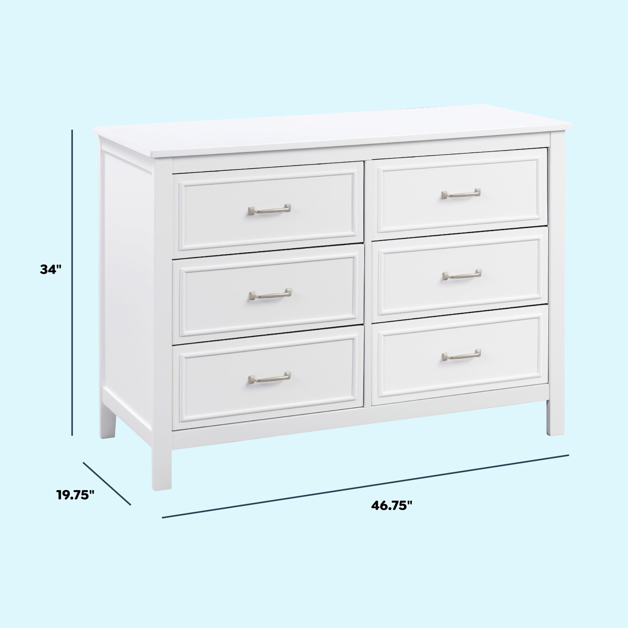 DaVinci Charlie 6-Drawer Double Dresser Storkland & Kids Too! DaVinci Charlie 6-Drawer Double Dresser Storkland & Kids Too!