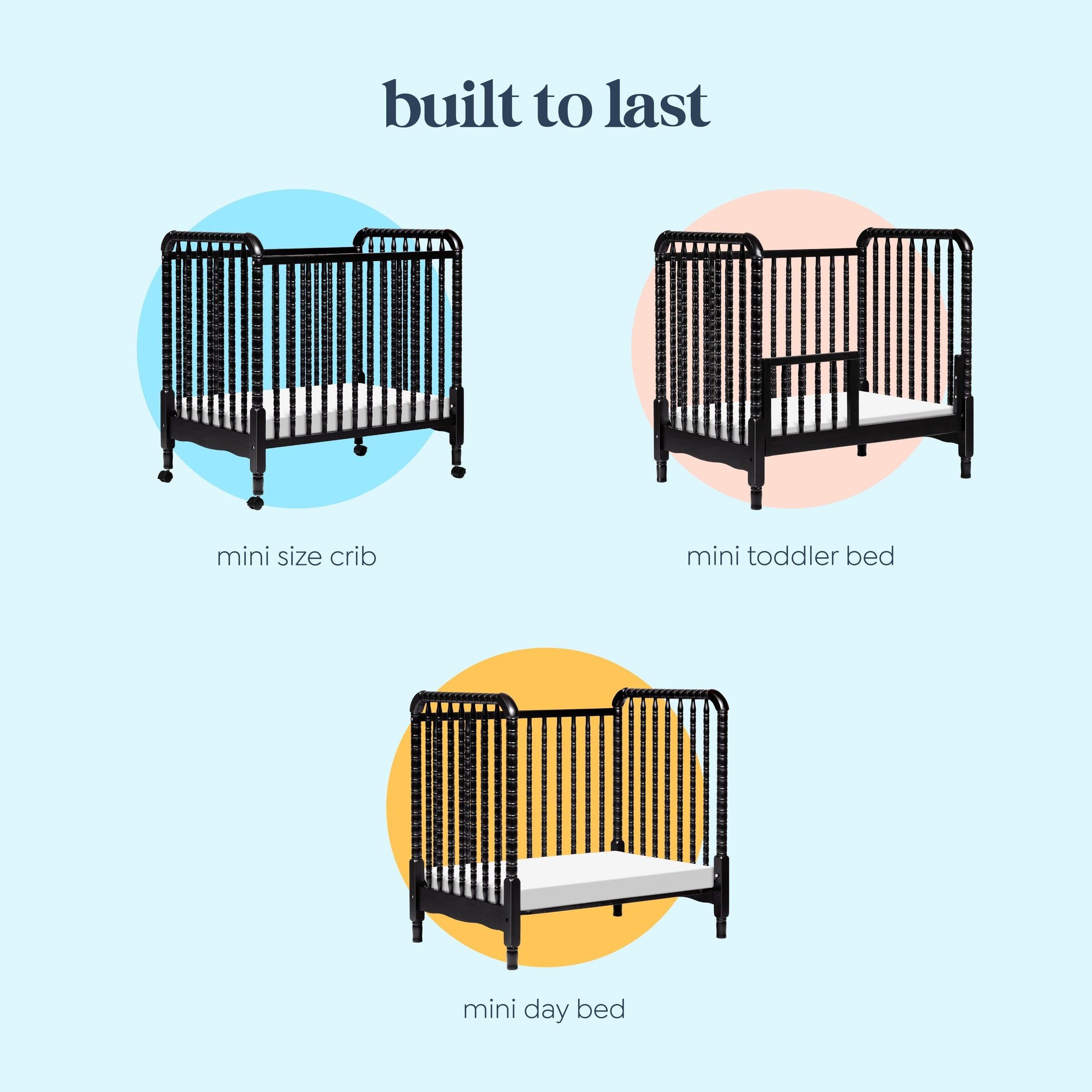 DaVinci Jenny Lind 3-in-1 Convertible Mini Crib