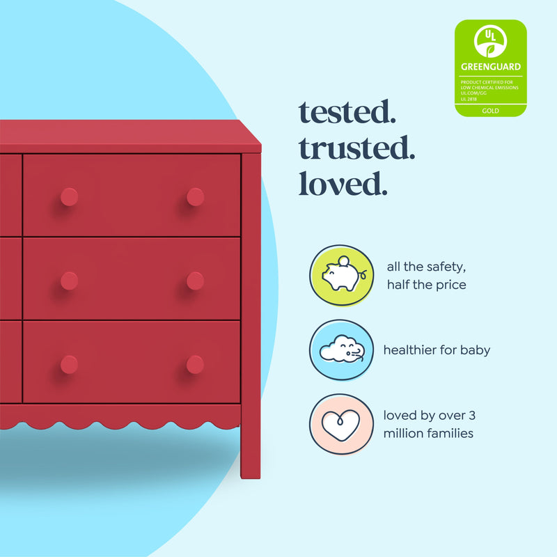 DaVinci Sammy Scallop 6-Drawer Dresser