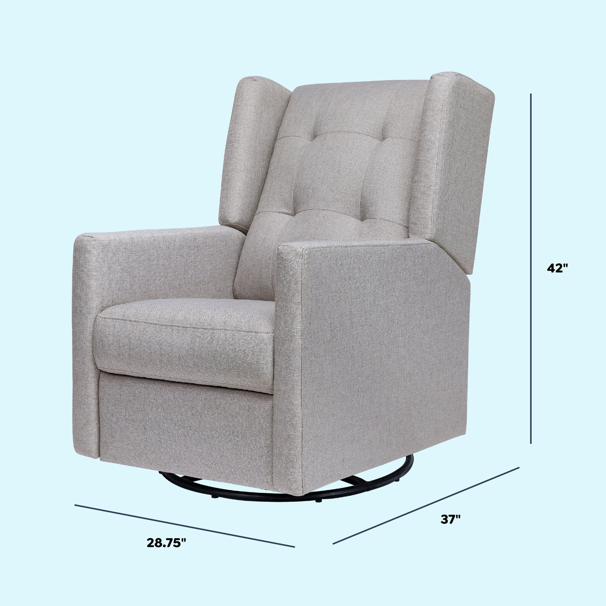 DaVinci Maddox Recliner and Swivel Glider