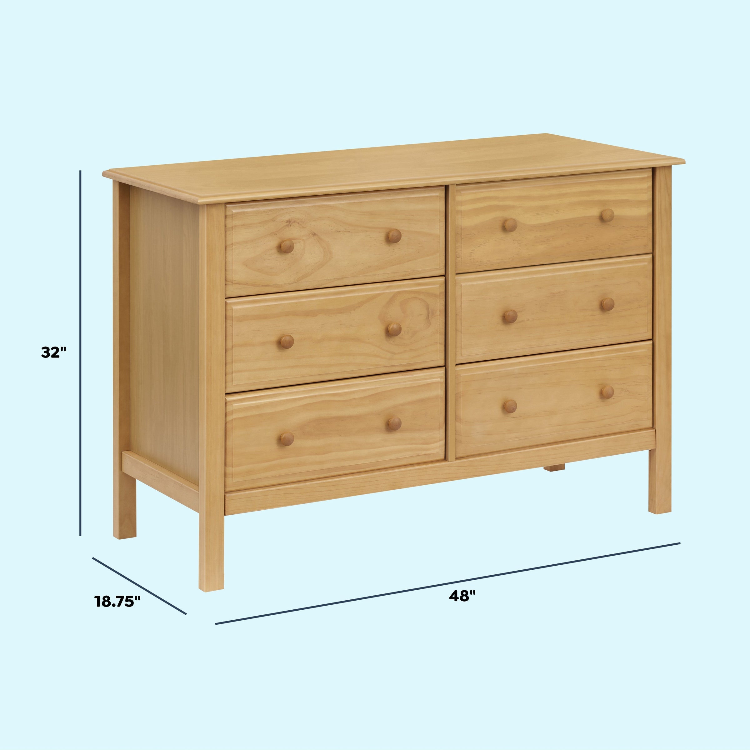 DaVinci Jayden 6-Drawer Double Wide Dresser