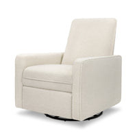 DaVinci Penny Recliner and Swivel Glider | Ivory Boucle Fabric