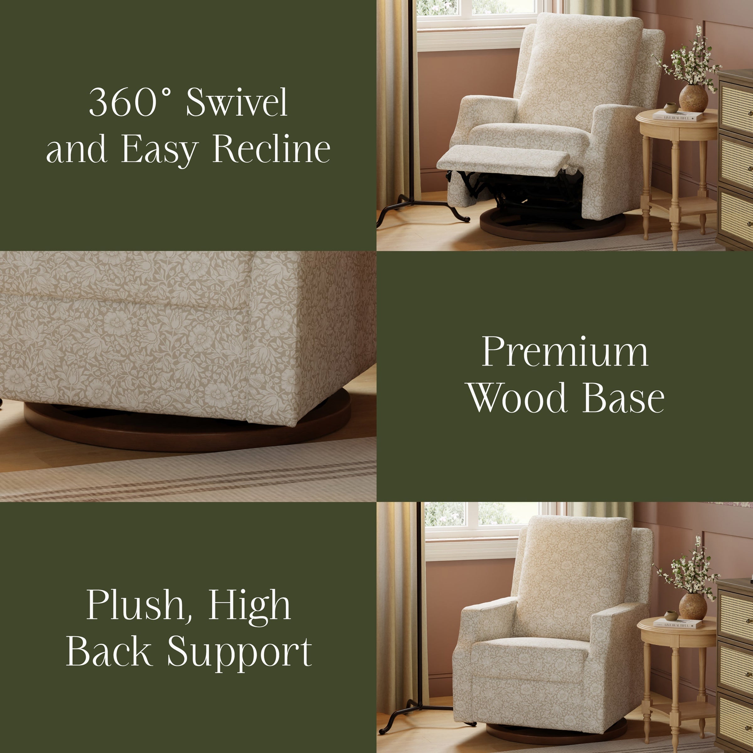 Morris & Co. x Namesake Crewe Recliner and Swivel Glider