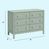 DaVinci Sammy Scallop 6-Drawer Dresser