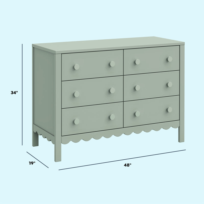 DaVinci Sammy Scallop 6-Drawer Dresser