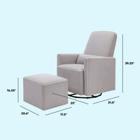 DaVinci Olive Glider and Ottoman