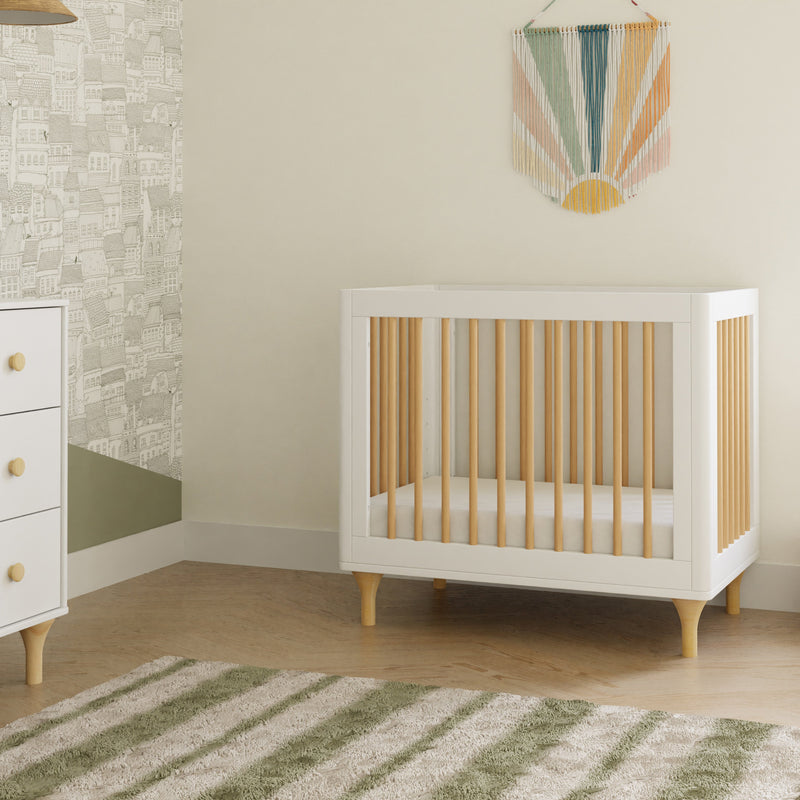 Babyletto Lolly 4-in-1 Convertible Mini Crib with Toddler Bed Conversion Kit