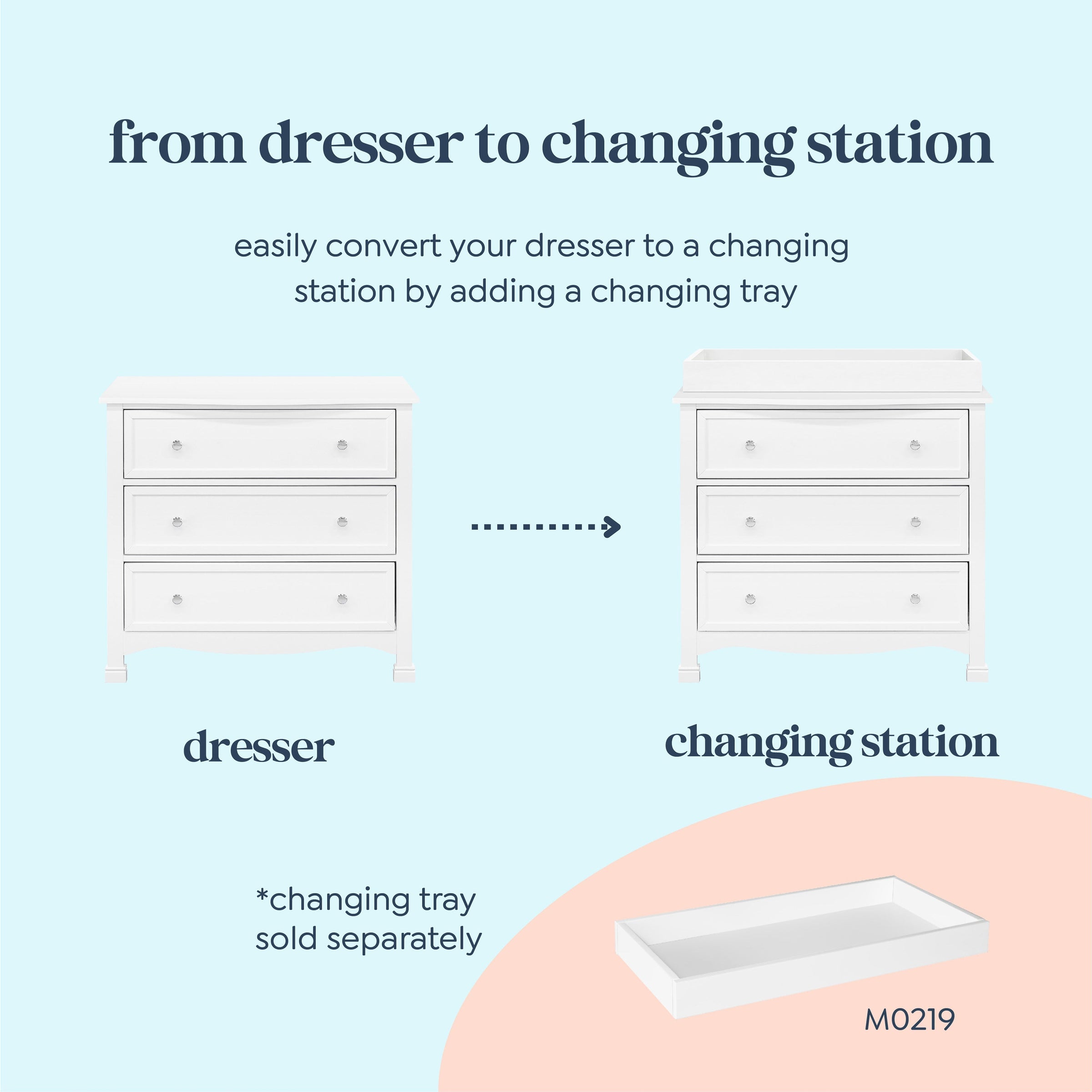 DaVinci Kalani 3-Drawer Dresser