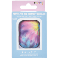 Iscream Pastel Tie Dye Compact Ear Buds - TWS Style