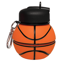 Iscream Basketball Silicone Collapsible Water Bottle