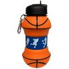 Iscream Basketball Silicone Collapsible Water Bottle