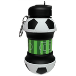 Iscream Soccer Silicone Collapsible Water Bottle