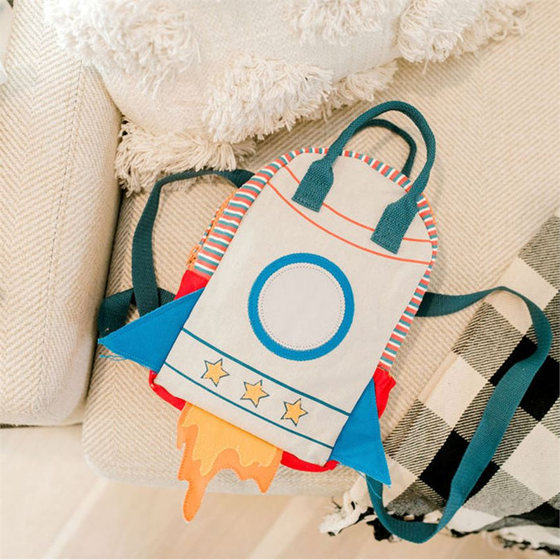 Mud Pie Canvas Patch Tote Bag