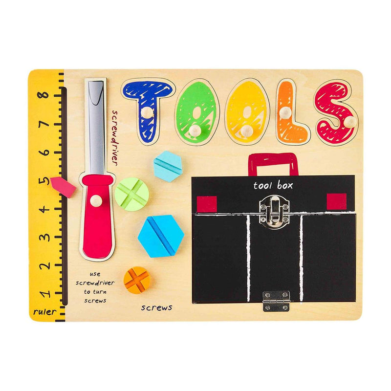 Mud Pie Tools Busy Board Wood Puzzle