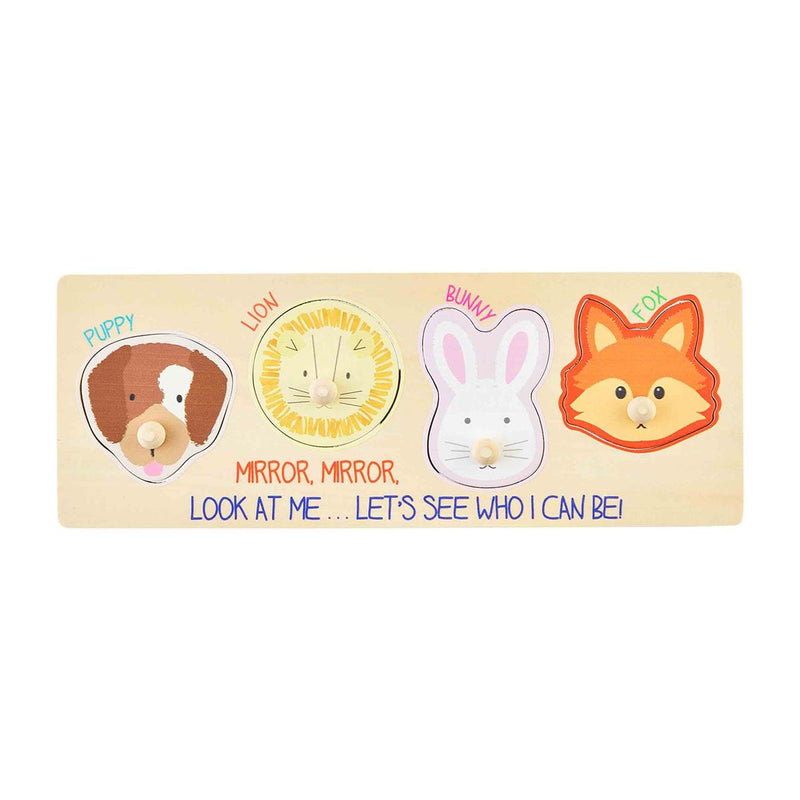 Mud Pie Wood Animal Mirror Puzzle