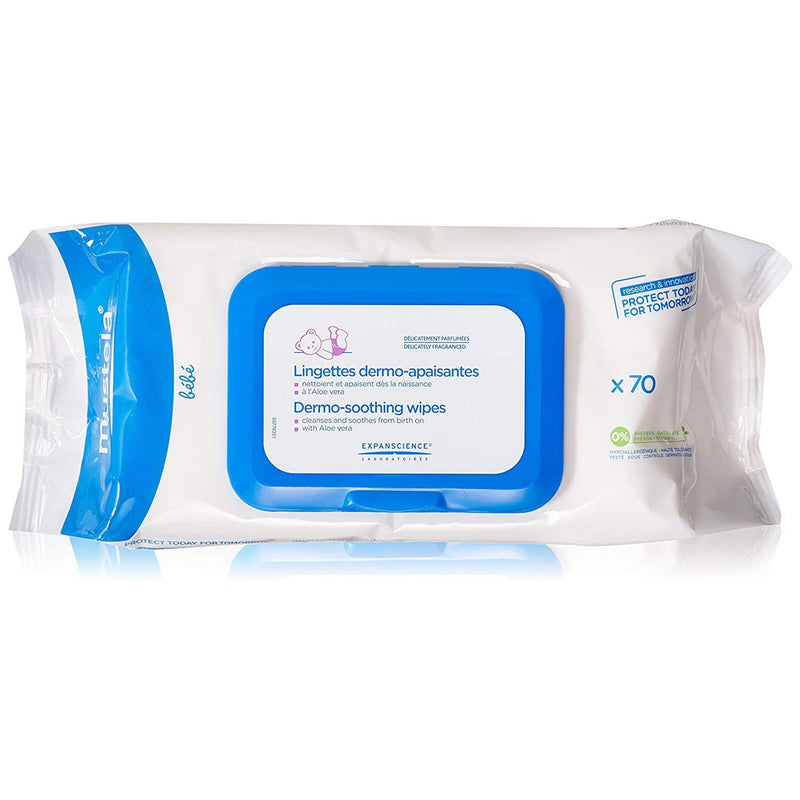Mustela Dermo Soothing Wipes Delicately Fragranced - 70ct