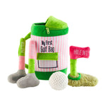 Mud Pie Golf Bag Plush Set-Pink