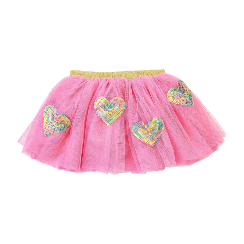 Mud Pie Sequin TuTu Heart or Rainbow