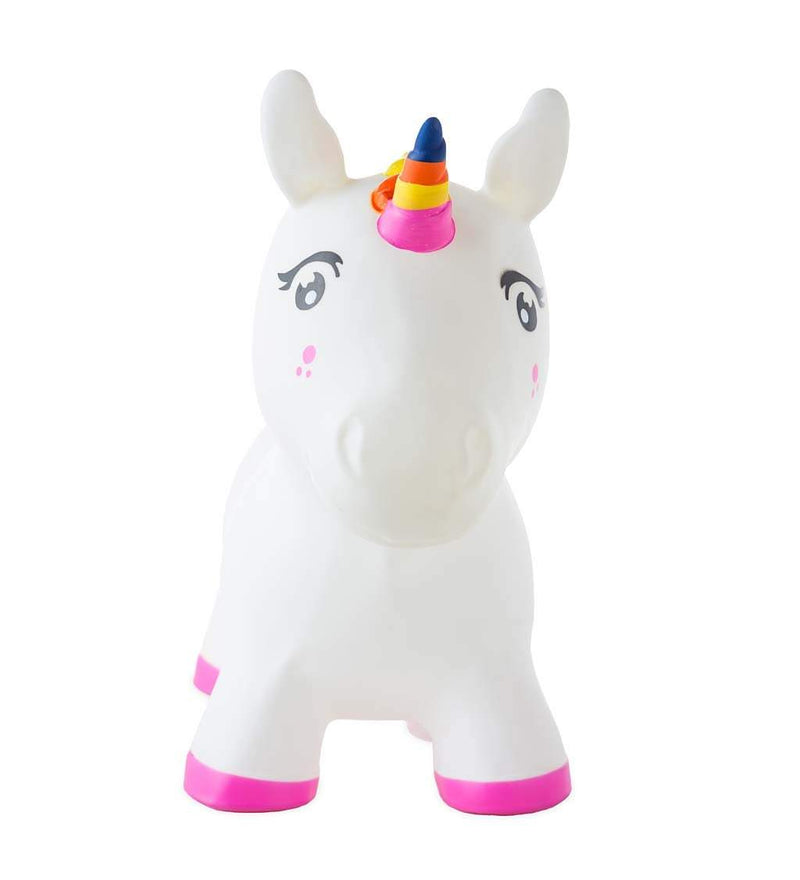 Hearthsong Bouncy Inflatable Animal Jump-Along Unicorn