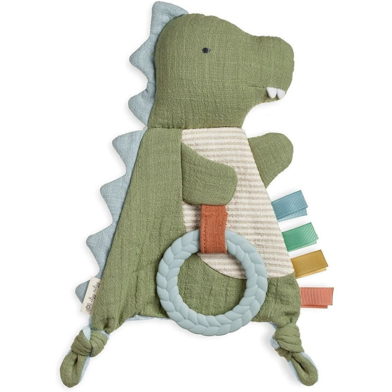 Itzy Ritzy Bitzy Crinkle Sensory Crinkle Toy with Teether | Dino