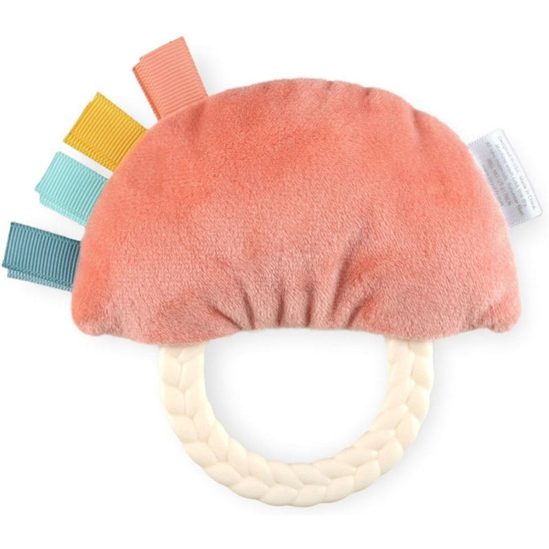 Itzy Ritzy Ritzy Rattle Pal Plush Rattle with Teether | Rainbow