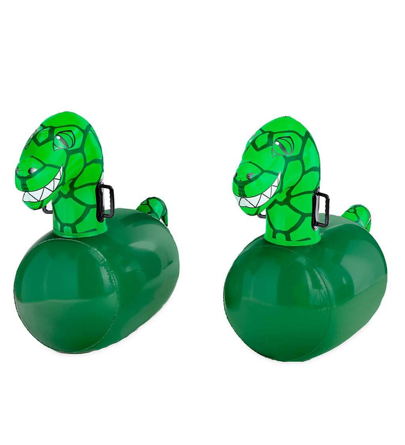 Hearthsong Hop 'n Go Lot de 2 porteurs gonflables rebondissants, 121,9 x  50,8 x 106,7 cm (L x l x H), jeux en plein air, à partir de 5 ans,  dinosaures