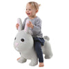 Hearthsong Bouncy Inflatable Animal Jump-Along Grey Bunny