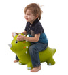 Hearthsong Bouncy Inflatable Animal Jump-Along Green Triceratops