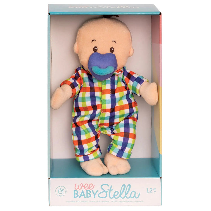 Manhattan Toy Wee Baby Fella Peach with Brown Hair