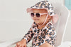 Mud Pie Leopard Sun Hat & Sunglasses Set