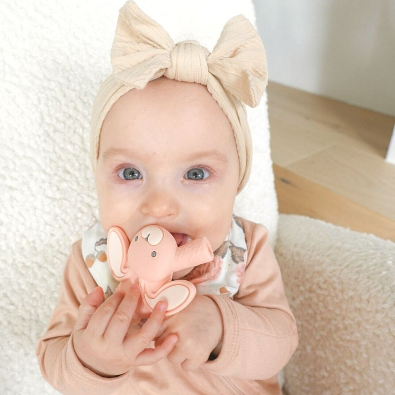 Itzy Lovey™ Plush and Teether Toy - Ana the Bunny