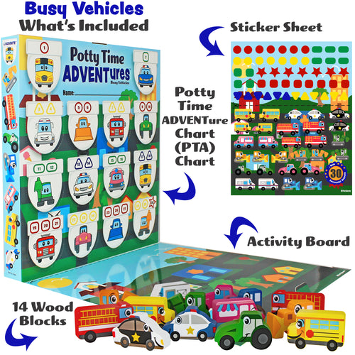 Lil Advents Potty Time Adventures Busy Vehicles