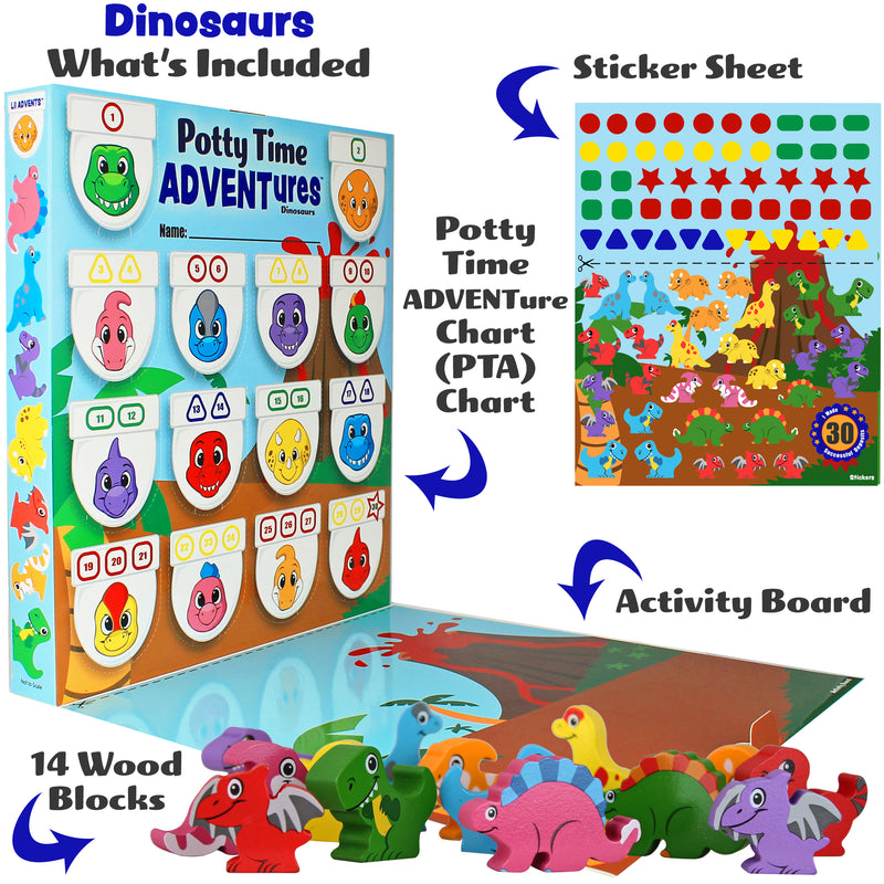 Lil Advents Potty Time Adventures Dinosaurs