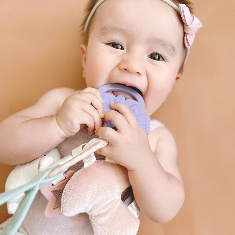 Itzy Ritzy Bitzy Busy Ring Teething Activity Toy | Pastel