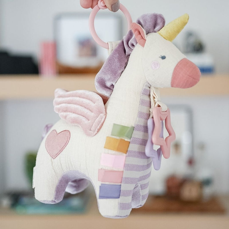 Itzy Ritzy Bitzy Bespoke Link & Love Teething Activity Toy | Unicorn