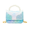 Tiny Treats Mermaid Tail Pearl Handle Bag: Blue