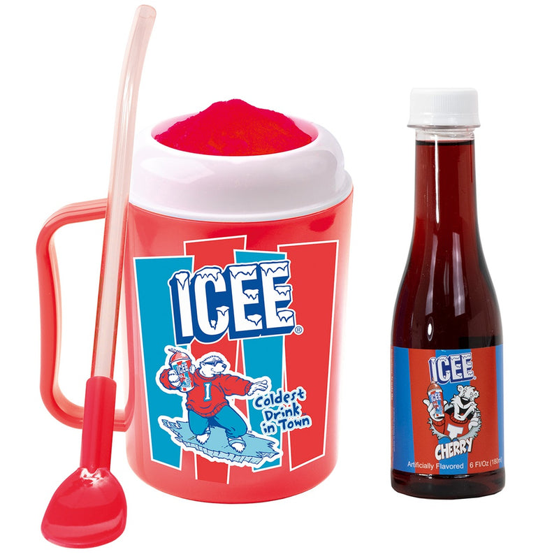 Iscream Icee Making Cup & Red Cherry Syrup Set