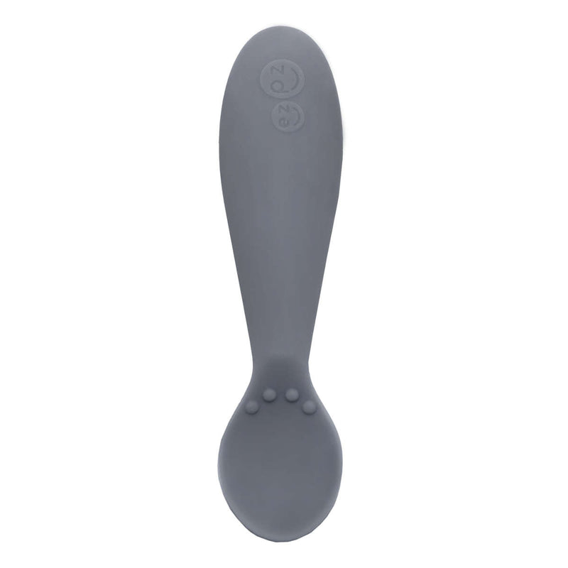  ezpz Tiny Spoon (2 Pack in Gray) - 100% Silicone