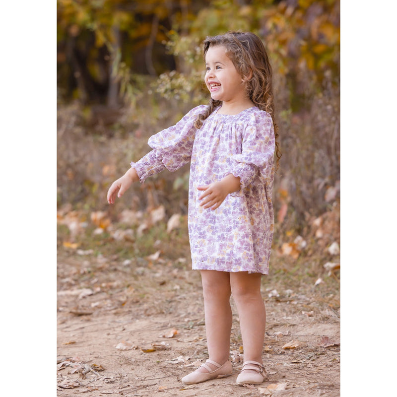 Mabel + Honey Lavender Dew Crepe Chiffon Dress