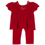 Mabel + Honey Noella Velvet & Organza 2-Piece Set