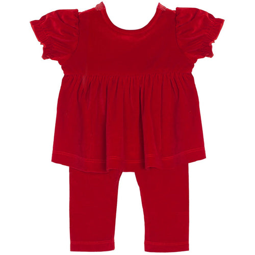 Mabel + Honey Noella Velvet & Organza 2-Piece Set