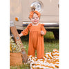 Mabel + Honey Tangerine Textured Knit Romper