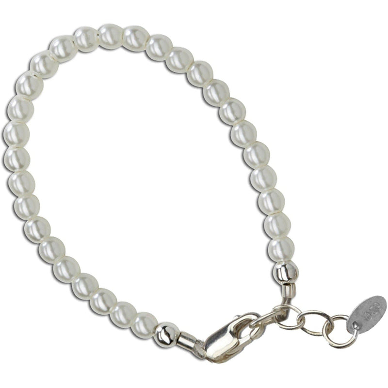 Cherished Moments Serenity 2 Sterling Silver Pearl Baby & Child's Bracelet
