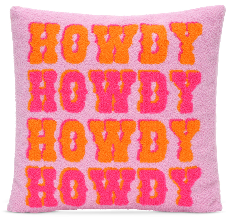 Iscream Howdy Chenille Plush Pillow
