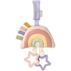 Itzy Ritzy Bitzy Bespoke Ritzy Jingle Attachable Travel Toy | Pastel Rainbow
